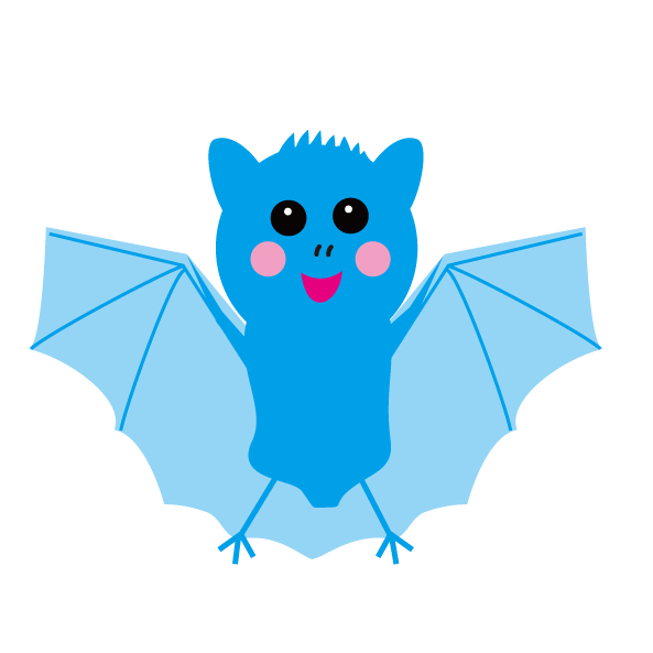 かわいい コウモリ 蝙蝠 Bat Characterfun