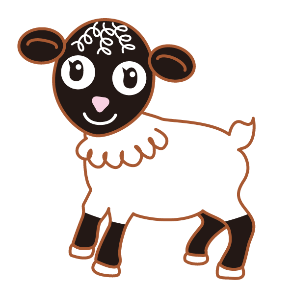 かわいい子羊 Cute Lamb ヴァレーブラックノーズ Valley Black Nose Characterfun