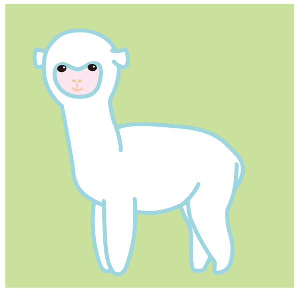 めっかわアルパカ Very Cute Alpaca Characterfun